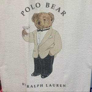 Vintage Ralph Lauren Polo Bear Beach Towel